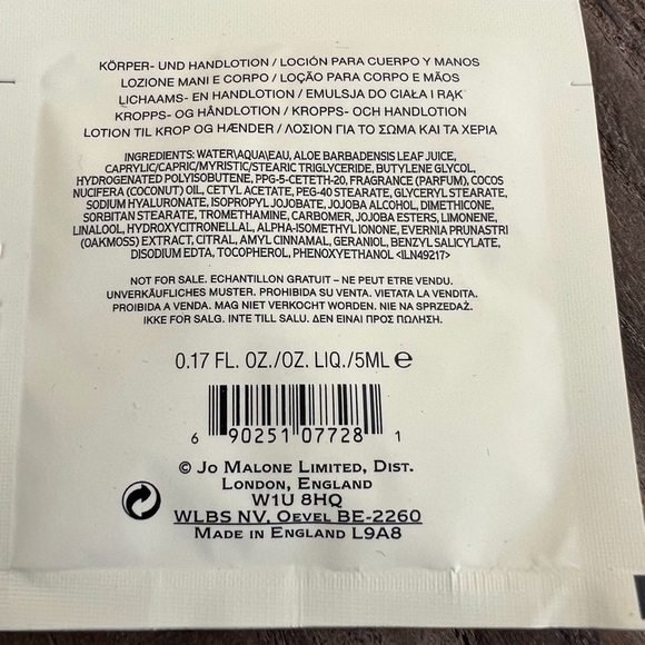 Jo Malone Lotion packets-sold separately-$5 each - Picture 5 of 13